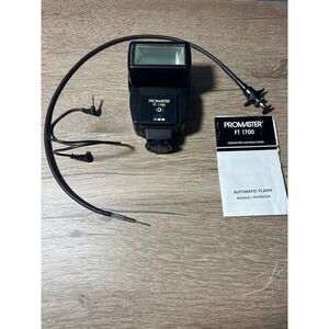 Promaster FT 1700 Automatic Thyristor Bounce‎ Flash Camera Speedlight NOT TESTED